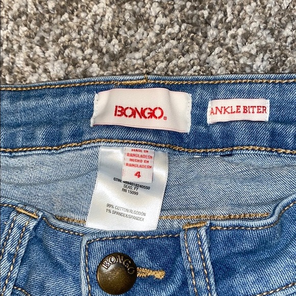 Bongo distressed two tone jeans size 4 - Picture 5 of 10